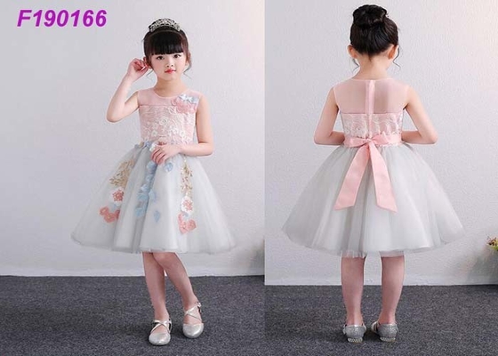 Vestidos del florista de los niños únicos del boutique para el 100-110cm 2 años de parásitos atmosféricos antis de los niños