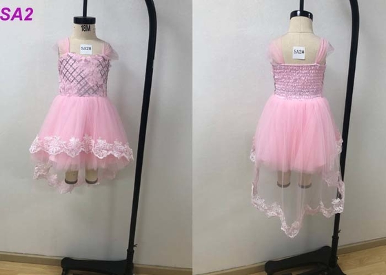 Vestidos del florista de los niños rosados del vestido del verano para el multicolor del banquete de boda opcional