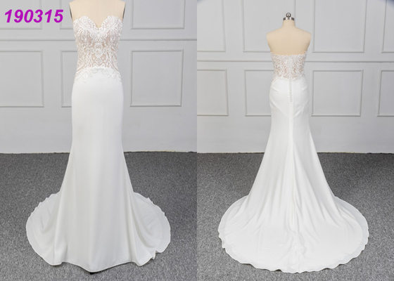 Diseño de la envoltura nupcial una línea orden del vestido de boda del vestido de bola su sueño de la belleza